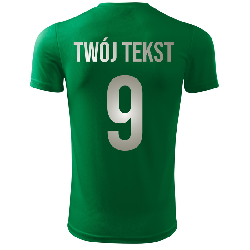 Koszulka piłkarska z nadrukiem - personalizowana - z własnym napisem i numerem