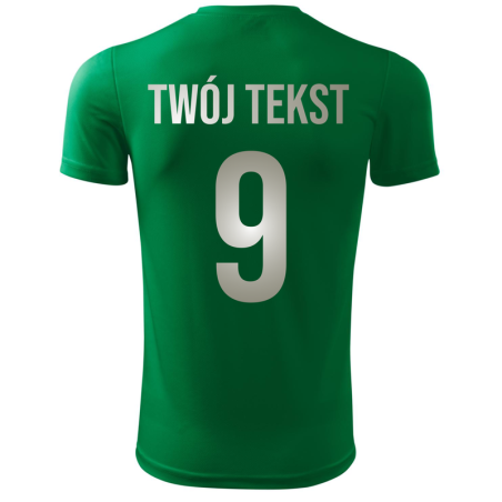 Koszulka piłkarska z nadrukiem - personalizowana - z własnym napisem i numerem