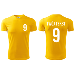 Koszulka piłkarska z nadrukiem - personalizowana - z własnym napisem i numerem