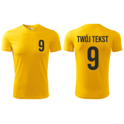 Koszulka piłkarska z nadrukiem - personalizowana - z własnym napisem i numerem