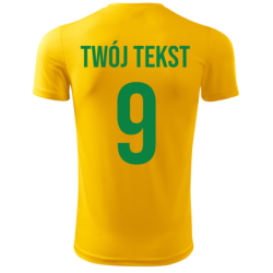 Koszulka piłkarska z nadrukiem - personalizowana - z własnym napisem i numerem