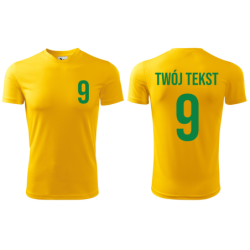 Koszulka piłkarska z nadrukiem - personalizowana - z własnym napisem i numerem