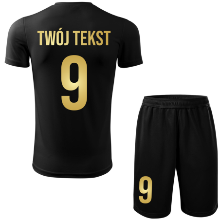 Strój piłkarski z nadrukiem - personalizowany - z własnym napisem i numerem - 2 częściowy