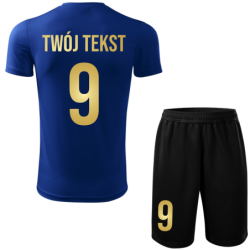 Strój piłkarski z nadrukiem - personalizowany - z własnym napisem i numerem - 2 częściowy