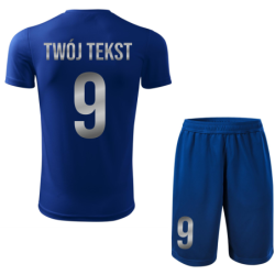 Strój piłkarski z nadrukiem - personalizowany - z własnym napisem i numerem - 2 częściowy