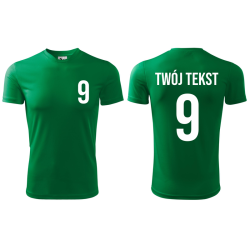 Koszulka piłkarska z nadrukiem - personalizowana - z własnym napisem i numerem